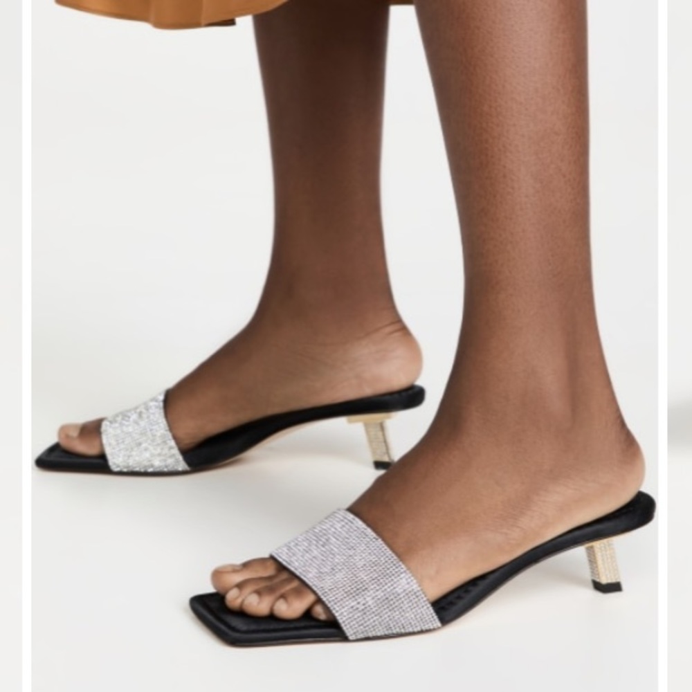 New Good American Kickstand Mules Size 7.5